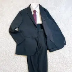 ユニクロ 感動ジャケット パンツセット 黒 XL