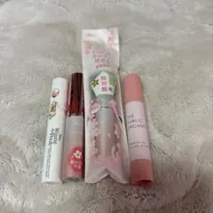 キンタ様専用 リップケアセット ピンク、レッド 桜 4本セットのサムネイル