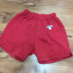 キッズ　140cm　ショートパンツ　体操　赤