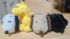 【新品タグ付】スヌーピー＆フレンズ ぬいぐるみマスコット 4体セット　USJ