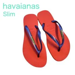 【美品】Havaianas ハワイアナス Slim ビーチサンダル 35-36のサムネイル