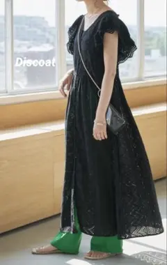 Discoat 生地レースフリルノースリーブワンピース　スナイデルZARA