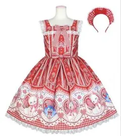 Be my valentineジャンスカとカチューシャセット - メルカリ