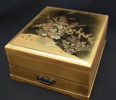 金蒔絵 漆器 文箱 扇面図 伝統工芸品 橋本漆芸 本蒔絵特選漆器 - メルカリ