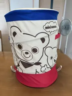 #ミキハウス　ノベルティ　折りたたみ式ラウンドボックス