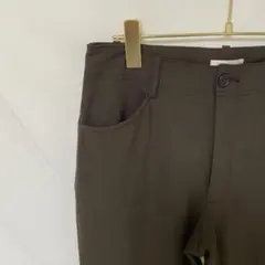 良品✨ビースリー B-Three クールジョーゼット　ストレートパンツ　茶　36