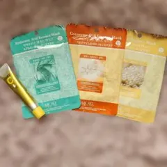 MJ CARE エッセンスマスク3種セットとビタミンC美容液