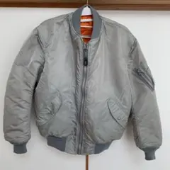 MA-1 GOLDEN MFG 80s シルバー アメリカ製 ビンテージ - メルカリ