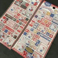 【2枚】タイルブロックシール ★ハローキティ サンリオA8-2