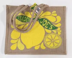 Trader Joe's ジュート エコバッグ レモン ライムのサムネイル