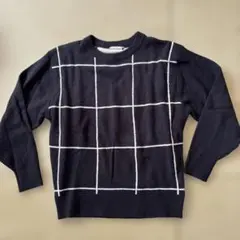 branshes チェック柄 クルーネック セーター 150cm