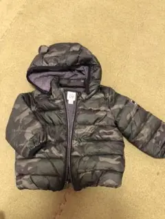 GAP ダウン 80 迷彩 クマ耳付き