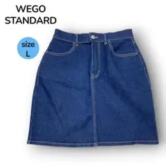 WEGO ウィゴー デニムスカート L 台形ミニスカート ハイウエストのサムネイル