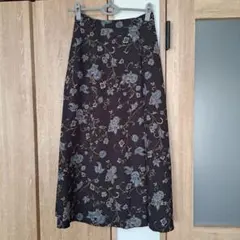 美品　ロイスクレヨン　花柄　フレアスカート　シフォン　ラップスカート　M