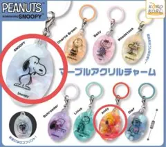 スヌーピー PEANUTS マーブルアクリルチャーム 2点セット
