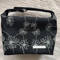 GIVENCHY 花柄刺繍 ポーチ ミニバッグ