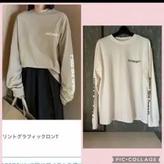 Mila OwenスリーブプリントグラフィックロンT レディースTシャツ