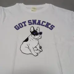 BEAMS フレンチブルドッグ Tシャツ ホワイト