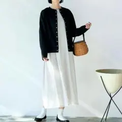 サニークラウズ　ジャカード模様の白魔女ワンピース　Mサイズ