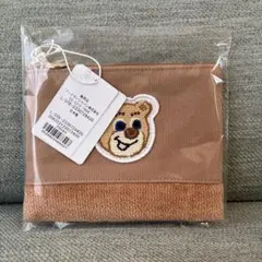 ラブラリーバイフェイラー オールドテディ ワッペンポーチ ベージュ 新品 未開封