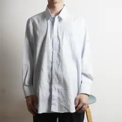 LANVIN 総柄コットンシャツ トップス ビジネス ライトブルー/KW132のサムネイル