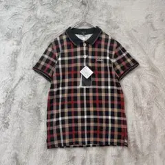 DAKS GOLF♡レディース 半袖ポロシャツ チェック柄 M タグ付き未使用のサムネイル