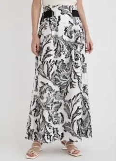 フレイアイディー ジャガード ロングスカート