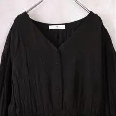 URBAN RESEARCH　ロングティアードワンピース　ブラック