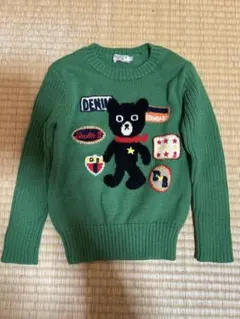 DOUBLE.B グリーン セーター 110