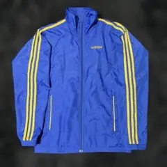 れ*ん様 00s adidas ナイロントラックジャケット 差し色コーデ