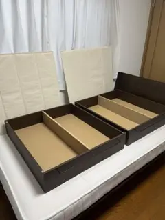無印良品　ベッド下収納 + 蓋　2組セット