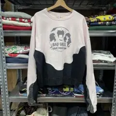 スウェット 古着リメイク プルオーバー