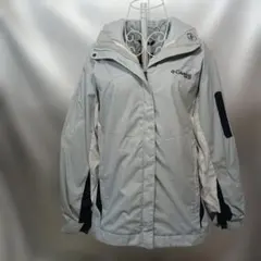 152♪US古着コロンビアマウンテンナイロンジャケットブルー★US-M(日本L)