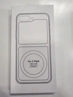 For Z Flip6 Clear Case Magnetic