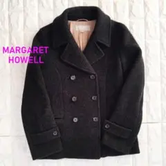 希少Lサイズ【マーガレットハウエル】カシミヤ混ウールピーコート ダブルブレスト 2025年最新】MARGARET HOWELL レディース ピーコート・ウールコートの