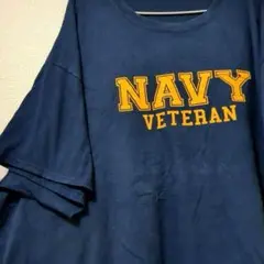 NAVY VETERAN ヴィンテージ　メンズ　Tシャツ　ネイビー タグ無し