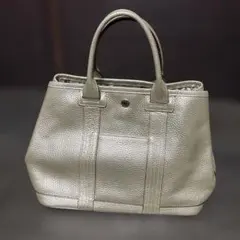 リュピュイ 美品✨グレー✖️シルバー刺繍ロゴトートバッグ ショルダー