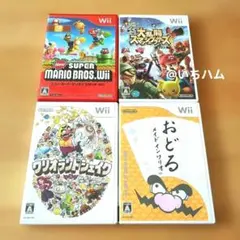 New スーパーマリオブラザーズ等　wiiソフト4本セット