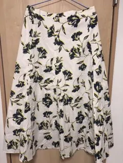 大きいサイズ ロングスカート 花柄