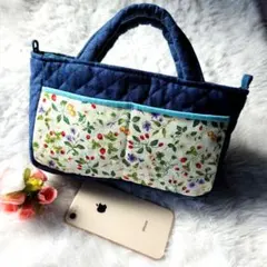 バッグ イン バック / Sトートバッグ(ナチュラル × デニム)