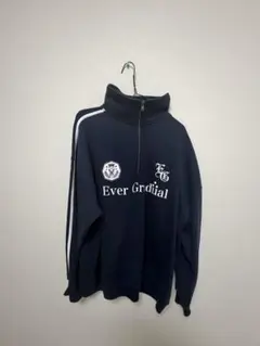 Ever Gradual ネイビー ハーフジップ トレーナー L