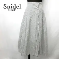 MY0824■SNIDEＬ■スナイデル ロングスカートストライプ サイズＦ