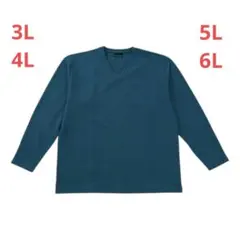 TETE HOMME ブリスター ジャガード Vネック 長袖Tシャツ 5a7のサムネイル