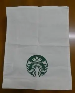 スターバックス キャンバス巾着袋 ホワイト（36×29.5cm）