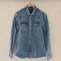 【美品】ZARA サイズS デニムシャツ