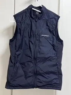 【美品】モンベル ライトシェルベスト Women's ブラック