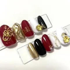 【速達発送に変更可能】成人式ネイル 振袖ネイル ブライダルネイル