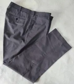 美品　ユニクロ　感動パンツ　ウルトラライト　ウールライク　W91×L76　グレー