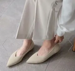 ローリーズファーム パンプス 白系ラメ Sサイズ