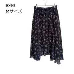 axes femme ラッフルフリル　花柄　スカート　Mサイズ